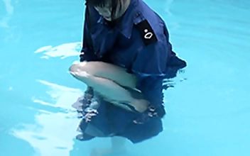 着衣泳講習予行