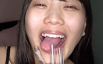 人気女優 水ト麻衣奈チャンの激レア口内・のどちんこ・歯・唾観察動画★