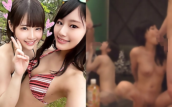【○撮】【パンチラ】【援●デート】【中出し乱交】【4P】Aちゃん＆Mちゃん