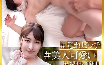 美容部員24歳 ＃透明な餅肌＃品性最高＃恥じらい＃美人可愛い＃隠れビッチ＃中出し2発