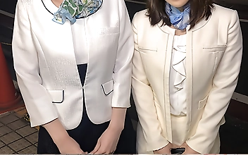 美容部員2人が初めての夢のハーレム3P！盛り上がりすぎて7発搾精！