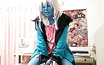 エロマン○先生が変身たばこで青肌に！！