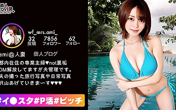 Gcup巨乳妻が旦那へNTR生配信！束縛にNTR性癖な旦那の為に美人妻が配信不倫セックス！？マシュマロG乳で極上パイズリご奉仕！フェラも手マンもシックスナインも全てリビングの隠しカメラで旦那へ絶賛生配信中！カメラ越しの視線に奥さんのマン汁ダラダラw挿入したまま夫婦の寝室へ移動！オイルも追加で背徳感MAXな中出しを味わえッ！！【＃イ◯スタ＃P活＃ビッチ】